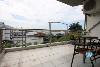 Lake view 1 bedroom apartment for rent in Tu hoa, Tay ho, Ha noi